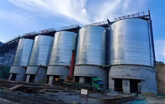丽水螺旋卷板仓施工现场